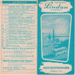 Bayern - Lindau 1962 Ausflugsprogramm/Hotelliste/Ferienprospekt