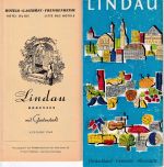 Bayern - Lindau 1962 Ausflugsprogramm/Hotelliste/Ferienprospekt