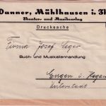DR - 30 Pfg. Hindenburg Drucksache >250g (Adressträger) Mühlhausen - Engen 1936