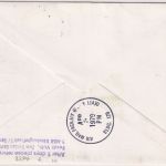 England - 9 P. National Post Museum Ganzsache+Zusatz n. USA London 1979