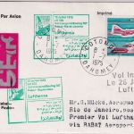 Dahomey - 65 Fr. Concorde/100 J. UPU Zuleitungspost LH-Erstflug Cotonou 1975
