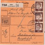 BRD - 80 Pfg. Bed. Deutsche Paketkarte Hilter - Berlin 1963