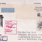 CSSR - Zuleitungspost Lufthansa Erstflug Stuttgart - Saloniki 1979