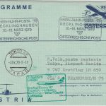 Österreich - 7 S. Aerogramme Zuleitungspost Lufthansa Erstflug FFM - Tokyio 1979