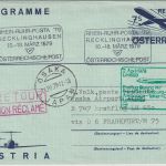 Österreich - 7 S. Aerogramme Zuleitungspost Lufthansa Erstflug FFM - Osaka 1979