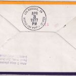 Isle of Man - Zuleitungspost Lufthansa Erstflug Amsterdam - Los Angeles 1977