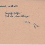 SBZ/OPD Dresden - 6 Pfg. AH Ganzsache/Schwärzung Ortskarte Tharand 28.6.45