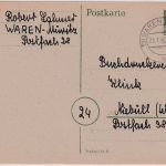 SBZ/Meck.-Pom. - 6 Pfg. Ganzsache Waren (Müritz) - Niebüll 1946