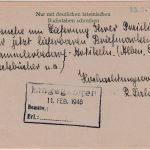 SBZ/Meck.-Pom. - 6 Pfg. Ganzsache Waren (Müritz) - Niebüll 1946