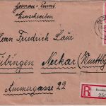 SBZ/Prov. Sachsen - 2x12+20x3 Pfg. Wappen Einschreibebrief Bernburg 1946