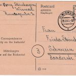 All.Bes./RPD Schwerin - 6 Pfg Ganzsache Behelfsausgabe Wismar - Schwerin 28.8.45