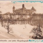 Bizone - 10 Pfg. Holstentor GA-Ausschnitt karte Coburg - Garmisch 1951 Nachporto