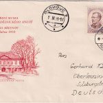 CSSR - 2 Kc. Schmuck-FDC Olmuc 1.4.53 n. Oberlenningen Zollkontrolle