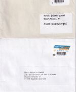 BRD/Privatpost - Main Post Logistik Würzburg 9 Briefe versch. Privatpostlabel