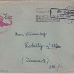 DR - Gr. Hehlen ü. Celle Landpost-Ra2 Brief/Europatarif n. DÄNEMARK 1943 Zensur
