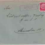 DR - Habighorst ü. Celle Landpost-Ra2 Brief n. München 1936