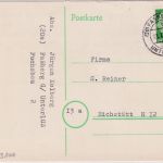 BRD - (20) Fassberg ü. Unterlüss 1958 Poststelle I Karte n. Eichstätt