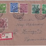 All.Bes./Währungsreform - Rosche ü. Uelzen 22.6.48 Einschreibebrief Währungs-MIF