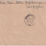 All.Bes. - Gross Oesingen ü. Wittingen Poststelle I Einschreibebrief 1946