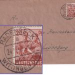 All.Bes. - Radenbeck ü. Wittingen Poststelle I Brief n. Lüneburg 1947