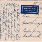 BRD - 15 Pfg. Posthorn Luftpostkarte Düsseldorf - Berlin 1953