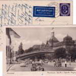 BRD - 15 Pfg. Posthorn Luftpostkarte Düsseldorf - Berlin 1953