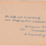 BRD - (20) Damnatz ü. Danneberg (Elbe) Poststelle I Ganzsache n. Eichstätt 1957