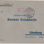All.Bes. - Danneberg (Elbe) Land 10.8.45 "bezahlt" roter L1 Brief n. Lüneburg