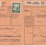 BRD - Lühnde ü. Hannover Poststelle I 2 Paketkarten n. Lenthe/Hedeper 1962