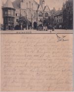 Niedersachsen - Bockenem Rathaus sw-AK gelaufen 1896