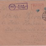 All.Bes. - (20) Eixe ü. Peine Landpost-Ra2 Gebühr bezahlt Brief 15.5.46