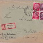 DR - Groß Ilsede Einschreibebrief n. Vechelde 1934