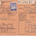 BRD - 20a/3211 Wülfingen ü. Elze (Han) 2 Paketkarten n. Cottbus/Vogelsang 1962