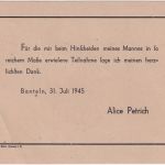 All.Bes. - Elze (Han) 9.8.45 Gebühr bezahlt roter L2 Trauerdrucksache n. Alfeld