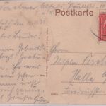 Niedersachsen - Alfeld Lein-Straße m. Hotel Post sw-AK gelaufen 1921