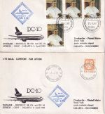 Schweiz/Indonesien - Swissair Erstflug Zürich Genf Jakarta 3.4.1980 - 4 Belege