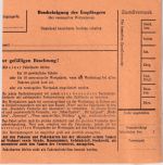 BRD - 70 Pfg. Bed. Deutsche Paketkarte Gleidingen ü. Hannover - Berlin 1962