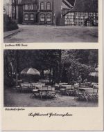 Niedersachsen - Grünenplan Gasthaus Willi Bauer sw-Mehrbild-Foto-AK ca. 1935