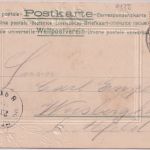 Niedersachsen - Alfeld Rathaus Prägepassepartout-AK gelaufen 1902