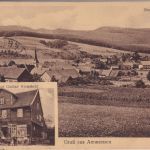 Niedersachsen - Ammensen Geschäftshaus Ortsansicht sw-Mehrbild-AK gelaufen 1934