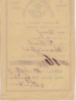 Hannover - Münder blauer L1 gelber Aufgabeschein f. Fahrpostsendung 1852