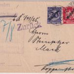 DR - 20 Pfg. Korbdeckel/Dienst u.a. Zustellurkunde/Ortsbrief Hameln 1925 Retour