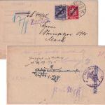 DR - 20 Pfg. Korbdeckel/Dienst u.a. Zustellurkunde/Ortsbrief Hameln 1925 Retour