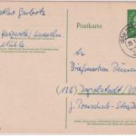 BRD - (20a) Hasperde ü. Hameln Poststelle I ganzsache n. Ingolstadt 1962