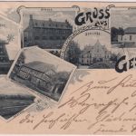 Niedersachsen - Gestorf Gastwirtschaft Mühle etc. sw-Mehrblid-AK gelaufen 1900