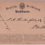 DR - 1/2 Gr. gr. Brustschild Karte K1 Rinteln - Vlotho 1872