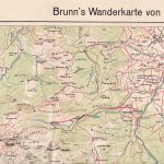 Bayern - Brunn's Wanderkarte v. Bayrischzell bis zum Inn ca. 1950/55 M 1:30.000