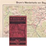 Bayern - Brunn's Wanderkarte v. Bayrischzell bis zum Inn ca. 1950/55 M 1:30.000