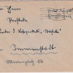 BRD - Kempten 1949 unfrankierter Brief (nur Notopfer) n. Immenstadt