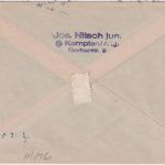 BRD - Kempten 1949 unfrankierter Brief (nur Notopfer) n. Immenstadt